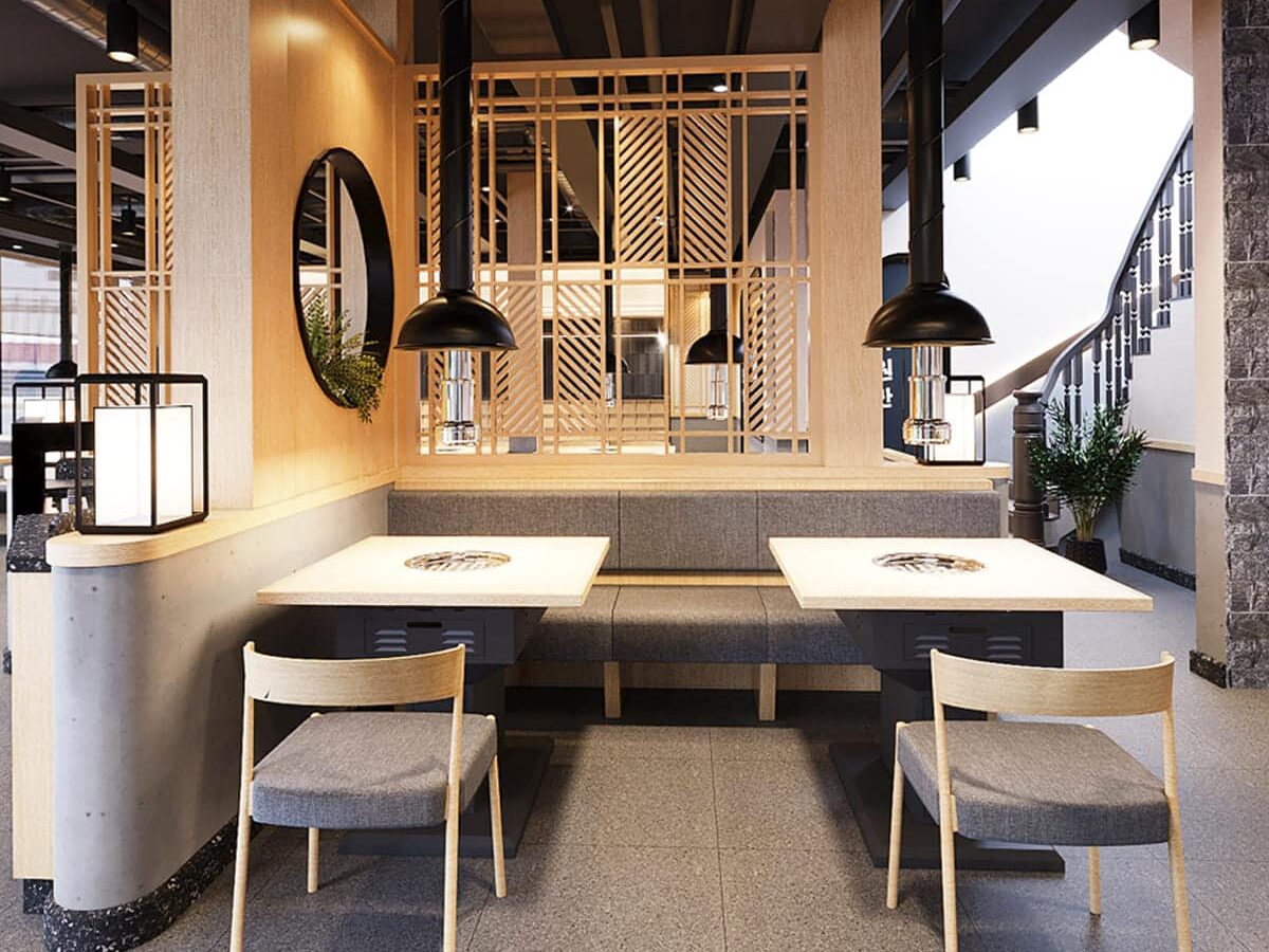 Bàn ăn đầy ắp tại Gogi House