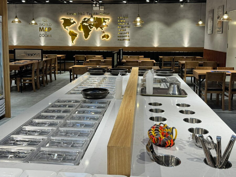 Không gian nhà hàng Dookki hiện đại